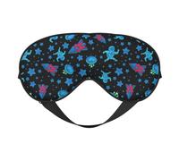 Antifaz para dormir con astronauta en el espacio exterior, máscara de dormir para mujeres y hombres, cómoda máscara de ojos con correa ajustable, cubierta suave para los ojos, para viajes, yoga,