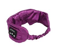 Antifaz para dormir con auriculares BT integrados, bloqueo total de luz, sonido estéreo Hi-Fi, ultrafino y ergonómico, ideal para viajes y sueño profundo, color morado