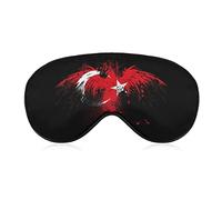 Antifaz para dormir con bandera de águila del imperio otomano, funda suave para dormir, antifaz para dormir con los ojos vendados, para viajes