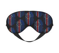 Antifaz para dormir con bandera de Cabo Verde y Estados Unidos, antifaz para dormir con bloqueo de luz, antifaz suave sin presión con correa elástica para el hogar, viajes, oficina, siesta, yoga.