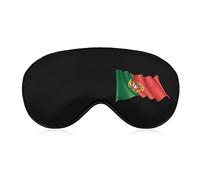Antifaz para dormir con bandera de Portugal, cubiertas suaves para los ojos, luces de bloqueo, venda para los ojos con correa ajustable para siesta de viaje