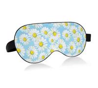 Antifaz para dormir con bloqueo de luz antifaz de manzanilla dibujada a mano para dormir con correa ajustable flores abstractas fundas ligeras para ojos para dormir para hombres mujeres trabajo viajes