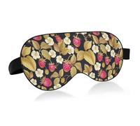 Antifaz para dormir con bloqueo de luz diseño de piñas de verano sandías antifaz para dormir con correa ajustable fresa tropical ligeras para dormir para hombres mujeres trabajo viajes siestas