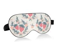 Antifaz para dormir con bloqueo de luz diseño de piñas de verano sandías antifaz para dormir con correa ajustable fresa tropical ligeras para dormir para hombres mujeres trabajo viajes siestas