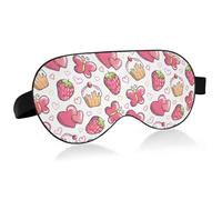 Antifaz para dormir con bloqueo de luz diseño de piñas de verano sandías antifaz para dormir con correa ajustable fresa tropical ligeras para dormir para hombres mujeres trabajo viajes siestas