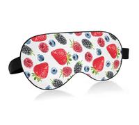 Antifaz para dormir con bloqueo de luz diseño de piñas de verano sandías antifaz para dormir con correa ajustable fresa tropical ligeras para dormir para hombres mujeres trabajo viajes siestas