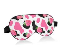 Antifaz para dormir con bloqueo de luz diseño de piñas de verano sandías antifaz para dormir con correa ajustable fresa tropical ligeras para dormir para hombres mujeres trabajo viajes siestas