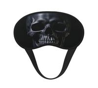 Antifaz para dormir con calavera negra, suave y cómoda para hombres, mujeres, cómoda máscara para dormir