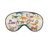 Antifaz para dormir con correa ajustable, antifaz para juegos de fiesta, antifaz para dormir, bloquea los ojos, cubierta ligera para dormir, para viajes, yoga, siesta, compatible con lindo alfabeto di