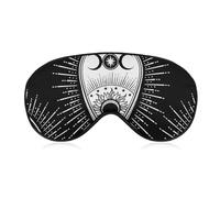 Antifaz para dormir con correa ajustable, antifaz para juegos de fiesta, antifaz para dormir, bloquea los ojos, cubierta ligera para dormir, para viajes, yoga, siesta, compatible con negro, oscuro, mí