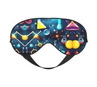 Antifaz para dormir con diseño abstracto de ciencia química, bloquea la luz, suave y transpirable, para dormir, viajes, siesta en casa