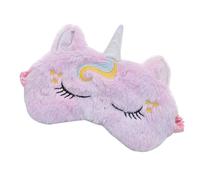 Antifaz para dormir con diseño de animales, de felpa suave, con los ojos vendados, lindo conejo, panda, koala, sombra de ojos para niños, adolescentes, niñas y mujeres (caballo morado)
