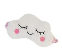 Antifaz para dormir con diseño de animales, de felpa suave, con los ojos vendados, lindo conejo, panda, koala, sombra de ojos para niños, adolescentes, niñas y mujeres (nube blanca)