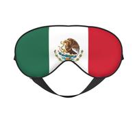 Antifaz para dormir con diseño de bandera de México, suave, transpirable, para dormir, viajes, casa y siesta