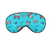Antifaz para dormir con diseño de bombero dibujado a mano para hombres, mujeres, adolescentes, niños, para dormir por la noche, comodidad para viajes, yoga, siesta