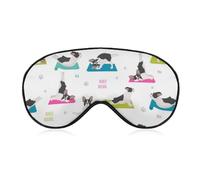 Antifaz para dormir con diseño de bulldog francés, para yoga, fitness, posturas para dormir, para hombres, mujeres, adolescentes, niños, para dormir por la noche, comodidad para viajes, yoga, siesta