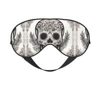 Antifaz para dormir con diseño de calavera mexicana, máscara opaca para dormir, cómoda máscara de ojos para dormir para viajes, meditación y siesta