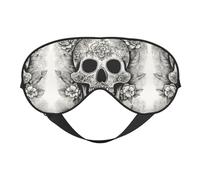 Antifaz para dormir con diseño de calavera mexicana, máscara opaca para dormir, cómoda máscara de ojos para dormir para viajes, meditación y siesta