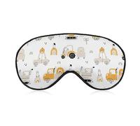 Antifaz para dormir con diseño de coches y arco iris, para hombres, mujeres, adolescentes, niños, noche de sueño, sombra de ojos, comodidad para viajes, yoga, siesta