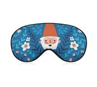 Antifaz para dormir con diseño de gnomos de cuento de hadas, ajustable, con plantas mágicas, suave y opaca, para hombres y mujeres, para dormir toda la noche