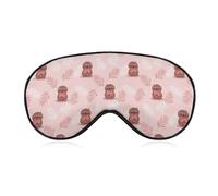Antifaz para dormir con diseño de Happy Valentine's Day of Sloth, antifaz súper suave con correa ajustable, máxima ayuda para dormir, venda para los ojos, relaja y alivia tu fatiga, ojos hinchados
