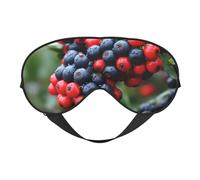 Antifaz para dormir con diseño de hojas de abeto de árbol, bolas, flores, bayas, bloquea la luz, vendas de moda para mujeres y hombres, avión o siesta