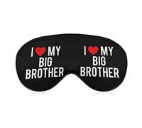Antifaz para dormir con diseño de "I Love My Big Brother", cómodo antifaz para dormir para viajes