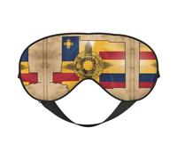 Antifaz para dormir con diseño de la bandera de Nuevo México Map01, para viajes, para dormir, unisex