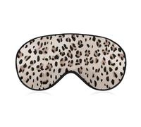 Antifaz para dormir con diseño de leopardo de animales salvajes con correa ajustable, cómoda máscara de ojos suave para dormir, máscaras de ojos que bloquean la luz