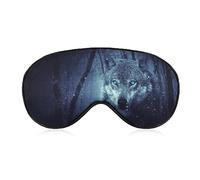 Antifaz para dormir con diseño de lobos en el bosque, para hombres, mujeres, adolescentes, niños, para dormir por la noche, comodidad para viajes, yoga, siesta