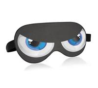 Antifaz para dormir con diseño de ojos de dibujos animados con bloqueo de luz para dormir con correa ajustable suave y ligera con los ojos vendados para hombres y mujeres siestas de viaje