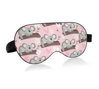 Antifaz para dormir con diseño de oso Koala Panda divertido antifaz para dormir con correa ajustable animales divertidos suave y ligero con los ojos vendados para hombres mujeres trabajo viajes siesta