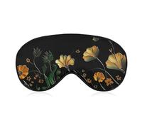 Antifaz para dormir con diseño de plantas de vid, suave, cómoda, con correa ajustable, para hombres y mujeres, para el trabajo, viajes