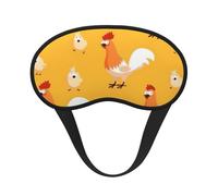 Antifaz para dormir con diseño de pollito de pollo para adultos, opaca, cómoda máscara de ojos con bloqueo de luz para viajes, yoga