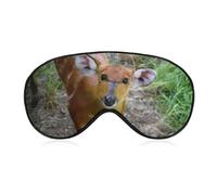 Antifaz para dormir con diseño de retrato de un joven y lindo antílope con correa ajustable, cómodo y suave, ayuda para dormir, máscaras de ojos que bloquean la luz