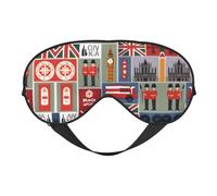 Antifaz para dormir con diseño de símbolos de Inglaterra, suave y transpirable, para dormir, viajes, casa y siesta