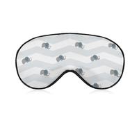 Antifaz para dormir con diseño geométrico de ondas de elefante, para hombres, mujeres, adolescentes, niños, para dormir, comodidad para viajes, yoga, siesta