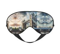 Antifaz para dormir con diseño histórico de Old Tower Bridge London, ajustable, transpirable, a la moda, para una experiencia de sueño cómoda
