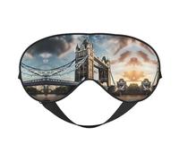 Antifaz para dormir con diseño histórico de Old Tower Bridge London, ajustable, transpirable, a la moda, para una experiencia de sueño cómoda