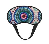 Antifaz para dormir con diseño tie-dye, cómodo y súper suave, con correa ajustable para viajes, siestas, yoga, aviones y noches. Antifaz sin presión.