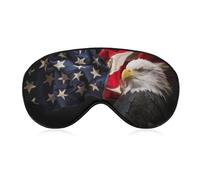 Antifaz para dormir con el símbolo del águila americana con correa ajustable, cómodo y suave, ayuda para dormir, antifaz que bloquea la luz