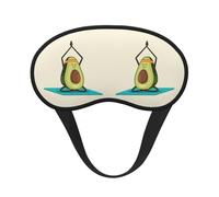 Antifaz para dormir con estampado de aguacate para yoga, para mujeres y hombres, para una oscuridad total, reduce la hinchazón de los ojos