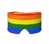Antifaz para dormir con estampado de arco iris, fundas suaves para los ojos, antifaz de bloqueo de luz para viajes, yoga y siesta