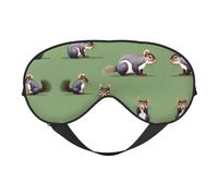Antifaz para dormir con estampado de ardilla roja, suave y transpirable, para dormir, viajes, siesta en casa