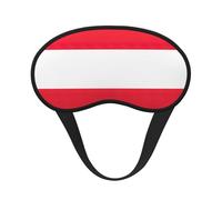 Antifaz para dormir con estampado de bandera austriaca para personas que duermen de lado, bonita máscara opaca para el hogar o viajes