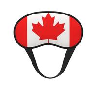 Antifaz para dormir con estampado de bandera canadiense para personas que duermen de lado, bonita máscara opaca para el hogar o viajes