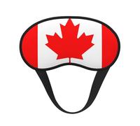 Antifaz para dormir con estampado de bandera canadiense para personas que duermen de lado, bonita máscara opaca para el hogar o viajes