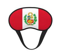 Antifaz para dormir con estampado de bandera de Perú para personas que duermen de lado, bonita máscara opaca para el hogar o viajes