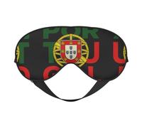 Antifaz para dormir con estampado de bandera de Portugal, máscara de ojos suave para el hogar y camping, bloquea la luz, cómodo para la mayoría de los usuarios