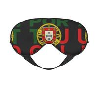 Antifaz para dormir con estampado de bandera de Portugal, máscara de ojos suave para el hogar y camping, bloquea la luz, cómodo para la mayoría de los usuarios